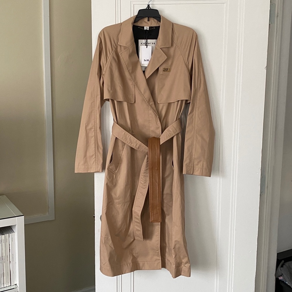 NWT Coach Minimal Trench Coat